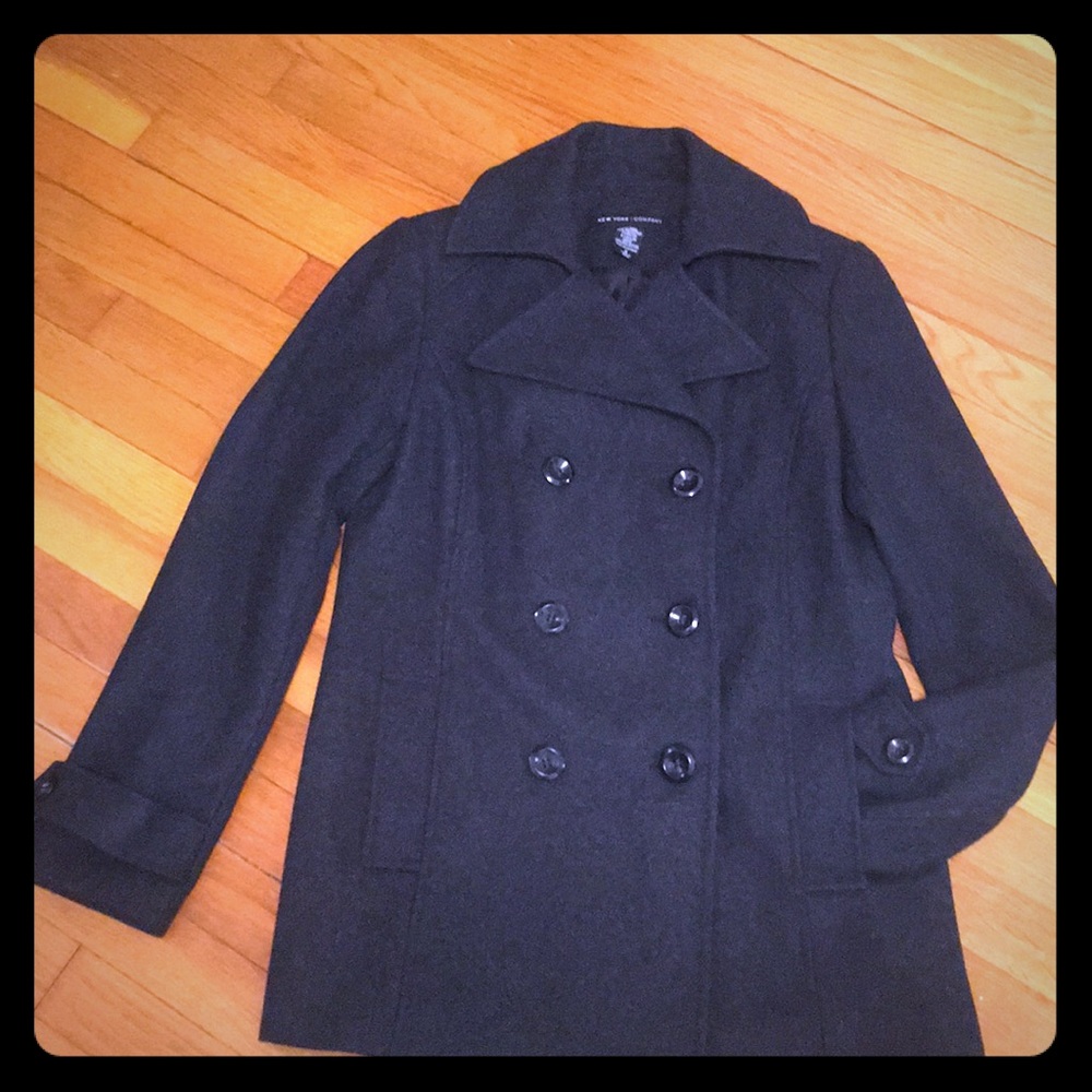 Gray New York and Company Peacoat
